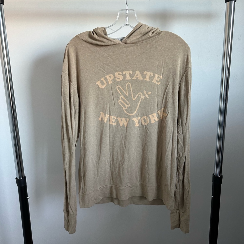 Wildfox Woodstock Upstate NY Long Sleeve Beige XS